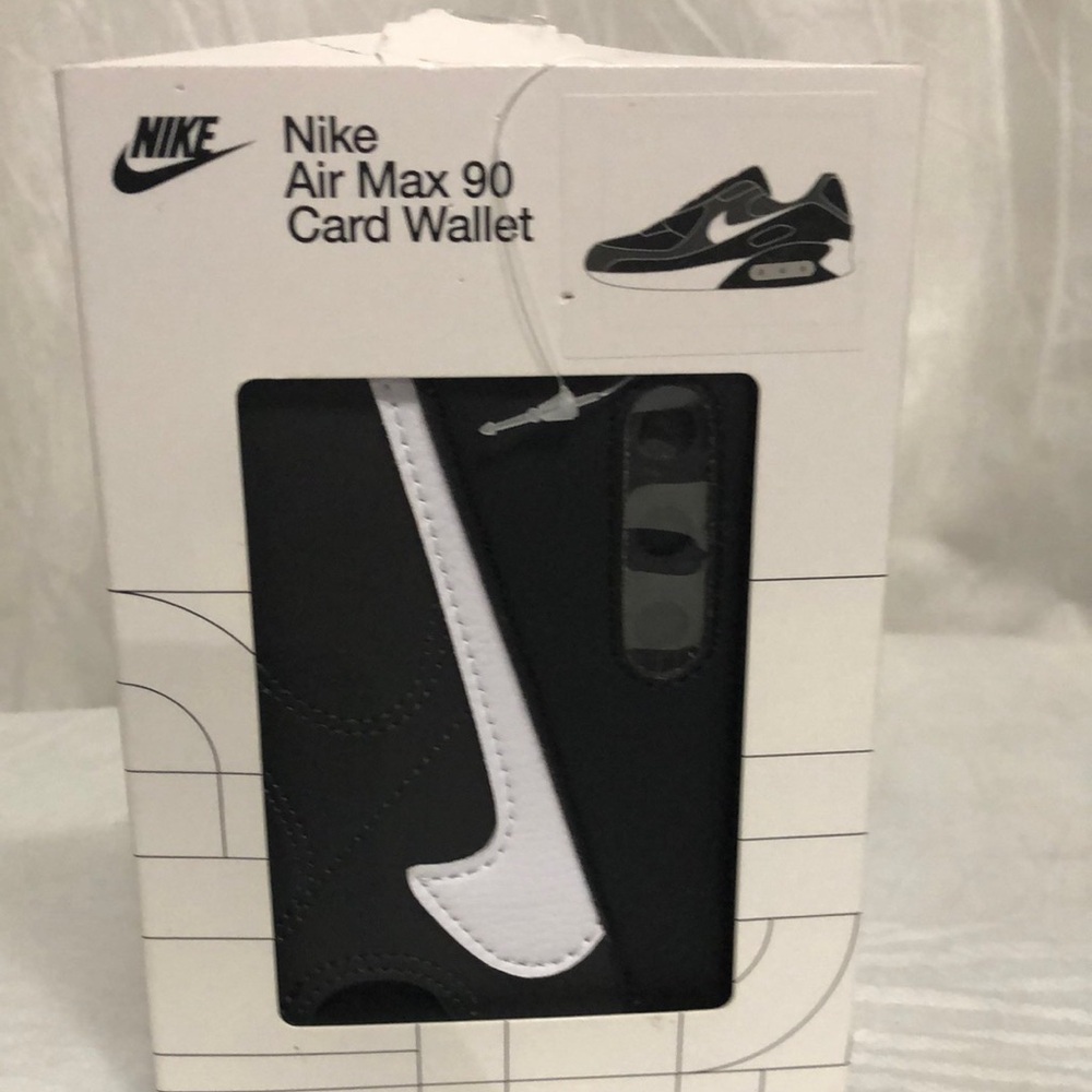 Nike Black & White Air Max 90 Card Wallet